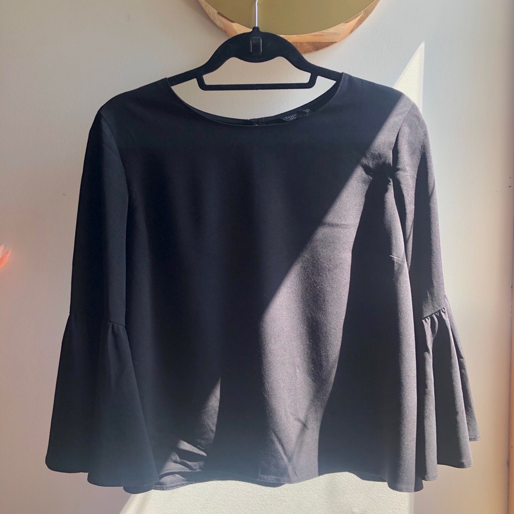 TOPSHOP Flare Sleeve Top
